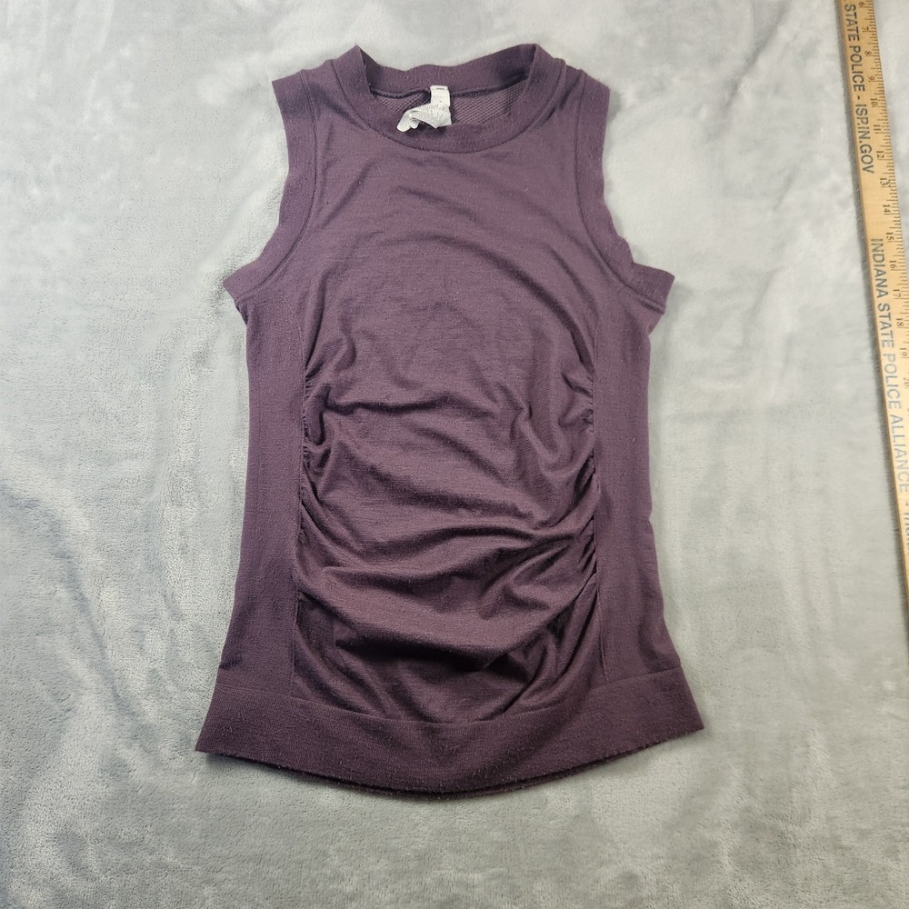 ATHLETA Women's Purple Running Sports Workout Tank Top Athletic S Poly Lycra